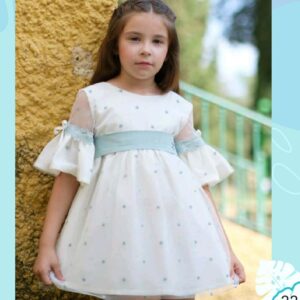 Vestido Nekenia flores bordadas